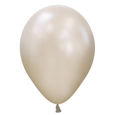 Sempertex 5 inch SEMPERTEX SILK CREAM PEARL Latex Balloons 51532-B