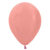 Sempertex 11 inch SEMPERTEX METALLIC ROSE GOLD Latex Balloons 53099-B