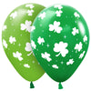 Sempertex 11 inch SHAMROCKS Latex Balloons