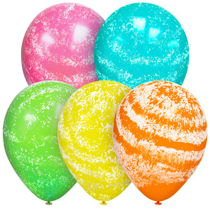 Sempertex 11 inch GRAFFITI FROSTY ASSORTMENT Latex Balloons 53327-B