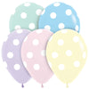 Sempertex 11 inch SEMPERTEX POLKA DOTS - PASTEL MATTE Latex Balloons