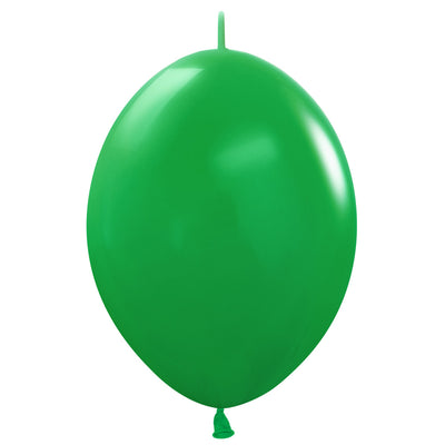 Sempertex 12 inch SEMPERTEX LINK-O-LOON DELUXE SHAMROCK GREEN Latex Balloons 54527-B