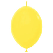 Sempertex 6 inch LINK-O-LOON FASHION YELLOW Latex Balloons 54605-B