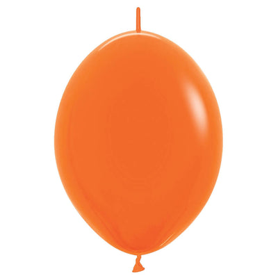 Sempertex 6 inch LINK-O-LOON FASHION ORANGE Latex Balloons 54613-B