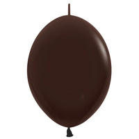 Sempertex 6 inch SEMPERTEX LINK-O-LOON DELUXE CHOCOLATE Latex Balloons 54675-B