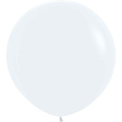 Sempertex 36 inch SEMPERTEX FASHION WHITE Latex Balloons 56002P2-B