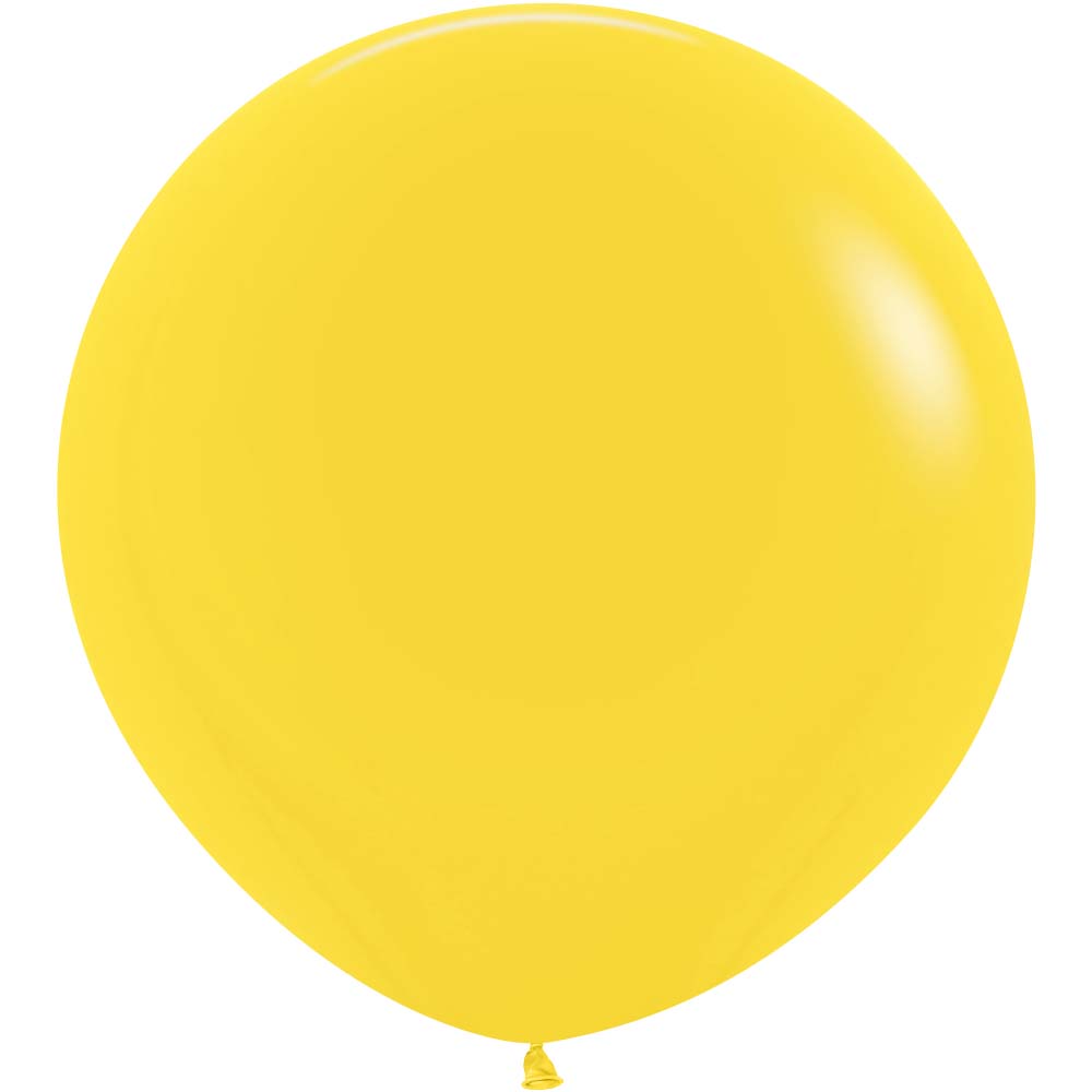 Sempertex 36 inch SEMPERTEX FASHION YELLOW Latex Balloons 56005P2-B