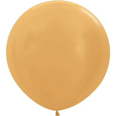 Sempertex 36 inch SEMPERTEX METALLIC GOLD Latex Balloons 56082P2-B