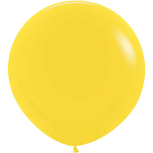 Sempertex 24 inch SEMPERTEX FASHION YELLOW Latex Balloons 59005-B