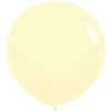 Sempertex 24 inch SEMPERTEX PASTEL MATTE YELLOW Latex Balloons 59175-B