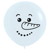 Sempertex 24 inch SNOWMAN Latex Balloons