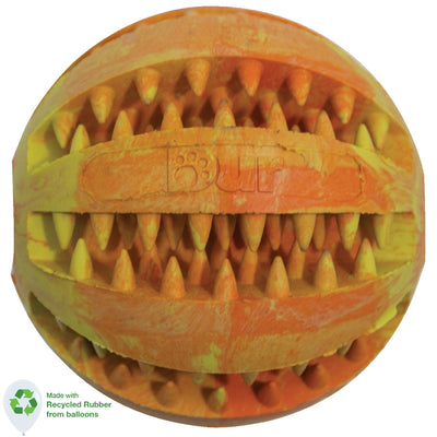 DUR Dog Toys DUR DOG TOYS - MEDIUM BALL IN YELLOW & ORANGE - CREATED FROM RECYCLED BALLOONS Dog Toys 70166-D