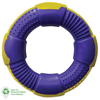 DUR Dog Toys DUR DOG TOYS - MEDIUM RING IN VIOLET & YELLOW - CREATED FROM RECYCLED BALLOONS Dog Toys 70167-D