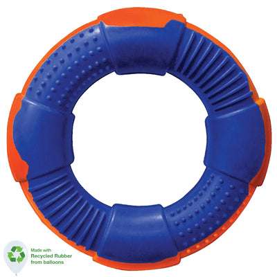 DUR Dog Toys DUR DOG TOYS - MEDIUM RING IN BLUE & ORANGE - CREATED FROM RECYCLED BALLOONS Dog Toys 70168-D