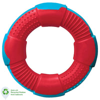 DUR Dog Toys DUR DOG TOYS - MEDIUM RING IN RED & CARIBBEAN BLUE - CREATED FROM RECYCLED BALLOONS Dog Toys 70169-D