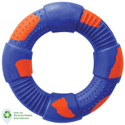 DUR Dog Toys DUR DOG TOYS - LARGE RING IN BLUE & ORANGE - CREATED FROM RECYCLED BALLOONS Dog Toys 70171-D