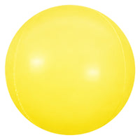 Party Brands 3D SPHERE - BANANA YELLOW Plastic Balloon