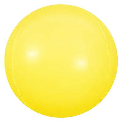 Party Brands 3D SPHERE - BANANA YELLOW Plastic Balloon