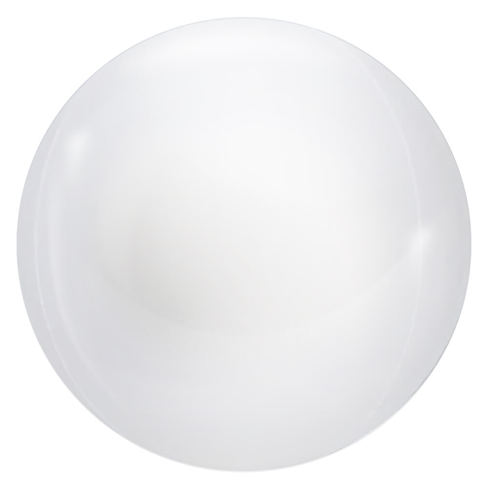 Party Brands 3D SPHERE - METALLIC WHITE Foil Balloon