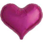 Ibrex 14 inch JELLY HEART - METALLIC MAGENTA Foil Balloon 805209-PB-U