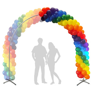 Silver Rainbow 30 foot HEAVY DUTY ALUMINUM BALLOON ARCH FRAME Framing ARC30-SR