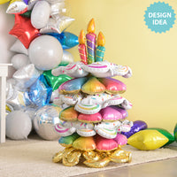 Anagram 46 inch BIRTHDAY CAKE STACKER Foil Balloon 45283-11-A-P