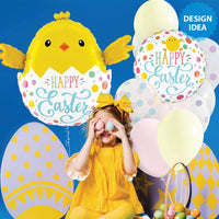 Betallic 24 inch EASTER EGG CHICK Foil Balloon 25247-B-P