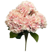 Party Brands 18 inch PONGEE HYDRANGEA BUSH - PINK Silk Flowers 400197-PB