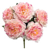 Party Brands 21 inch PEONY BUSH - PINK & CREAM Silk Flowers 400223-PB