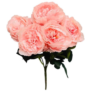 Party Brands 20 inch PEONY BUSH - SOFT PINK Silk Flowers 400225-PB