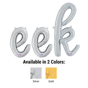 Betallic EEK - BETALLIC SCRIPT LETTERS KIT (AIR-FILL ONLY) Foil Balloon