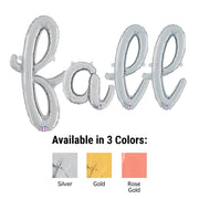 Betallic FALL - BETALLIC SCRIPT LETTERS KIT (AIR-FILL ONLY) Foil Balloon