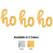 Betallic HO HO HO - BETALLIC SCRIPT LETTERS KIT (AIR-FILL ONLY) Foil Balloon