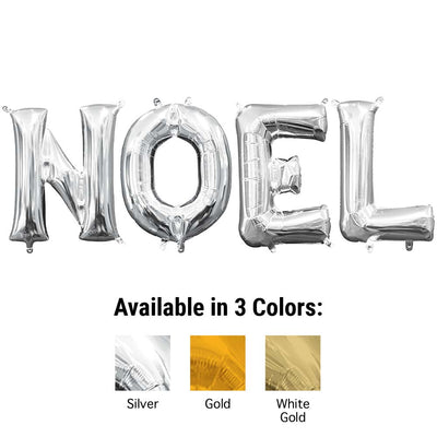 Anagram 16 inch NOEL - ANAGRAM LETTERS KIT (AIR-FILL ONLY) Foil Balloon