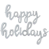 Betallic HAPPY HOLIDAYS - BETALLIC SCRIPT LETTERS KIT (AIR-FILL ONLY) Foil Balloon KT-400536-B-P