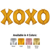 Anagram 34 inch XOXO - ANAGRAM LETTERS KIT Foil Balloon