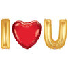 Betallic 40 inch I (HEART) U - MEGALOON LETTERS KIT Foil Balloon KT-400679-B-P