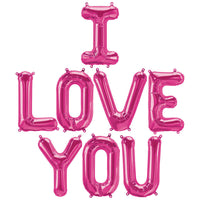 Northstar 16 inch I LOVE YOU - NORTHSTAR LETTERS KIT (AIR-FILL ONLY) Foil Balloon KT-400687-N-P