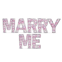 Nikoloon 39 inch MARRY ME - MOSAIC FRAME LETTER KIT Framing KT-400788-N