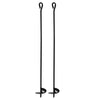 Party Brands 10 inch CHROME TENT STAKE EYE HOOKS Framing MTN10T-PM