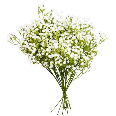 Party Brands 24 inch BABY'S BREATH - WHITE Silk Flowers 400190-PB