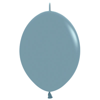 Sempertex 12 inch SEMPERTEX LINK-O-LOON - PASTEL DUSK BLUE Latex Balloons 54507-B