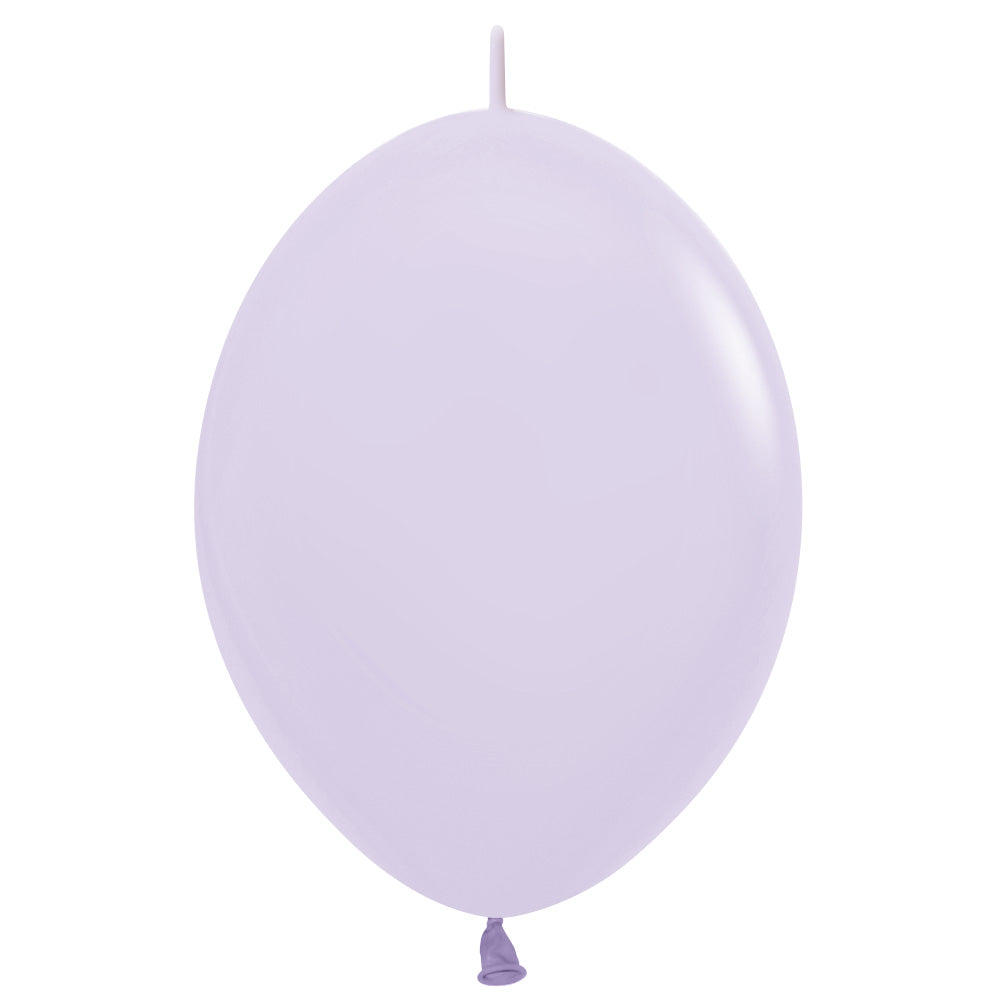 Sempertex 6 inch SEMPERTEX LINK-O-LOON PASTEL MATTE LILAC Latex Balloons 54378-B