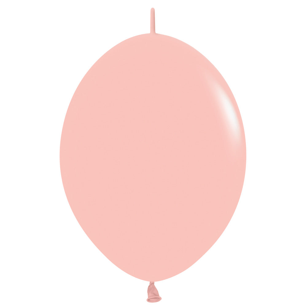 Sempertex 12 inch SEMPERTEX LINK-O-LOON - PASTEL MATTE MELON Latex Balloons 54519-B