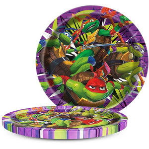 Unique 9 inch TMNT MUTANT MAYHEM ROUND DINNER PLATES (8 PK) Party Decoration 47935-UN