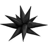 Party Brands 3D STAR-BURST - BLACK (AIR-FILL ONLY) Foil Balloon 10171-PB-P