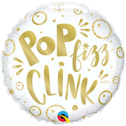 Qualatex 18 inch POP FIZZ CLINK Foil Balloon 15043-Q-P