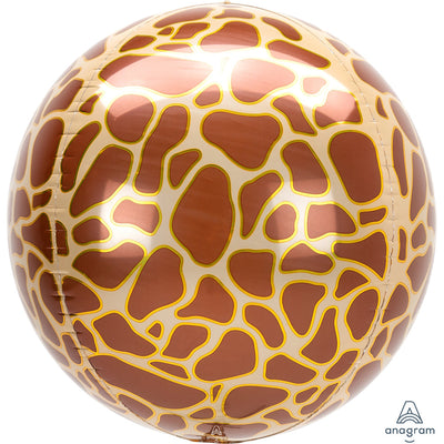 Anagram 16 inch GIRAFFE PRINT ORBZ Foil Balloon 42108-01-A-P