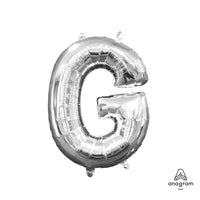 Anagram 16 inch LETTER G - ANAGRAM - SILVER (AIR-FILL ONLY) Foil Balloon 33023-11-A-P