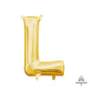 Anagram 16 inch LETTER L - ANAGRAM - GOLD (AIR-FILL ONLY) Foil Balloon 33035-11-A-P